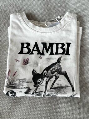 Zara x Disney Bambi Kids Graphic Tee | Size 9–10Y (140)